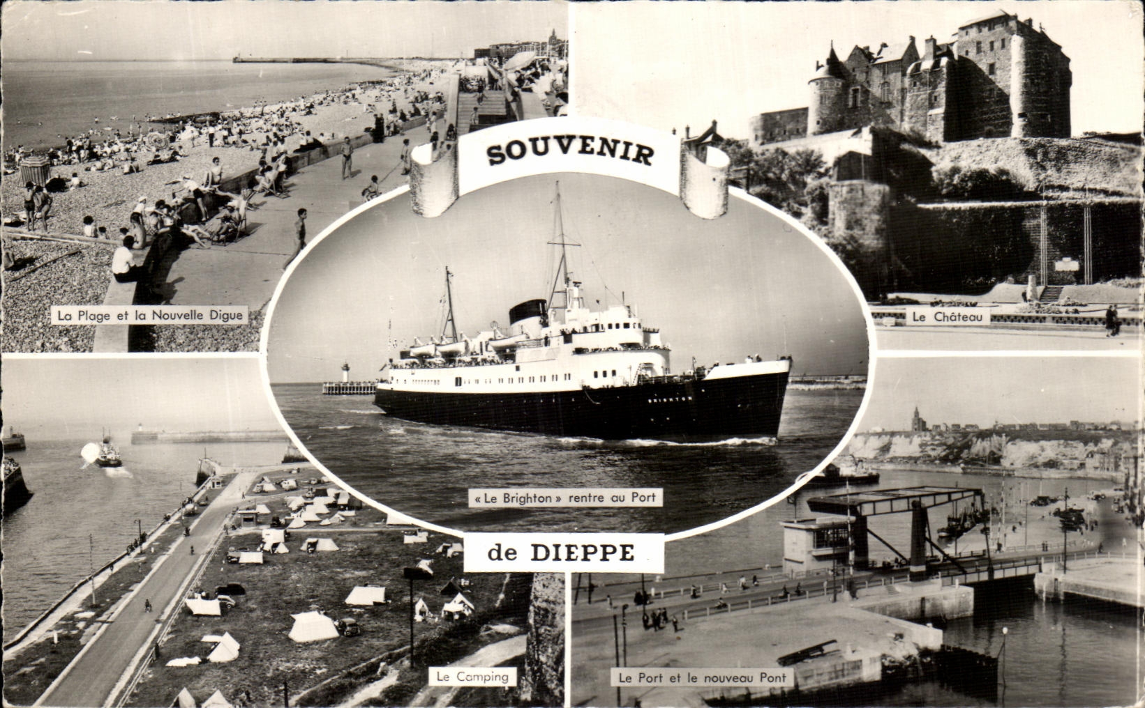 CPA Souvenir De Dieppe Bateau