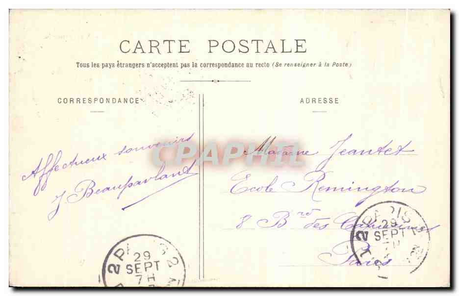 CPA Vichy Vue Generale — Rückseite