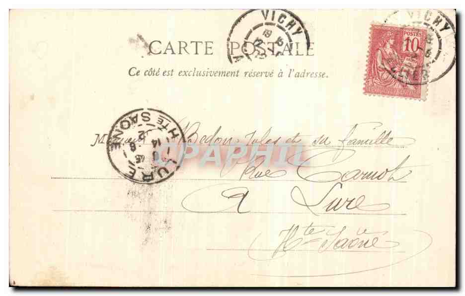 CPA Vichy Casino — Rückseite