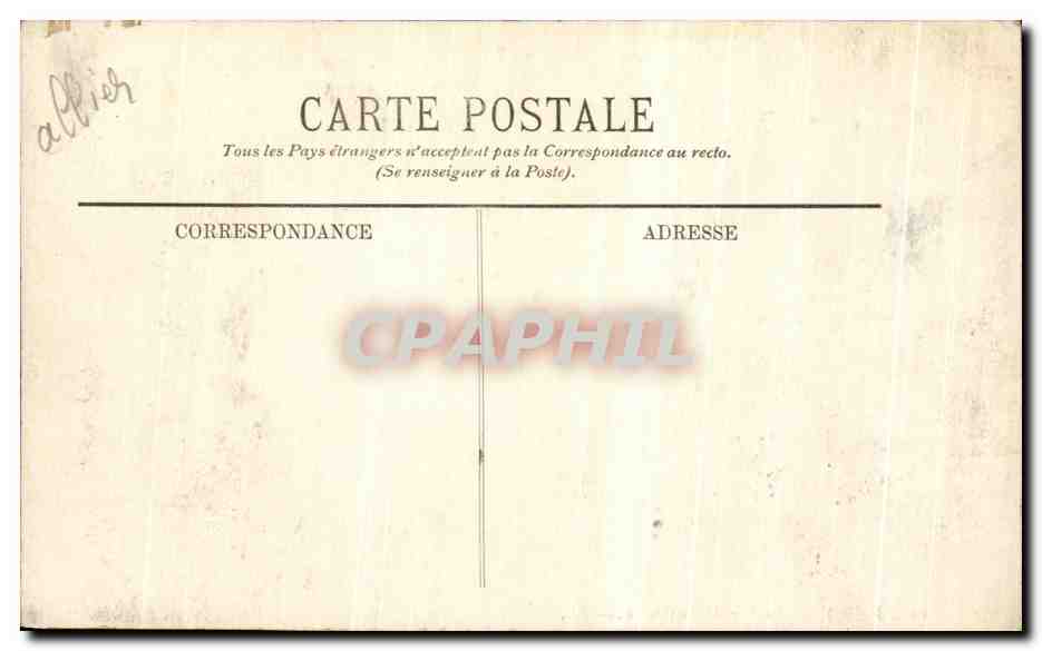 CPA Vichy La facade Du Casino — Rückseite