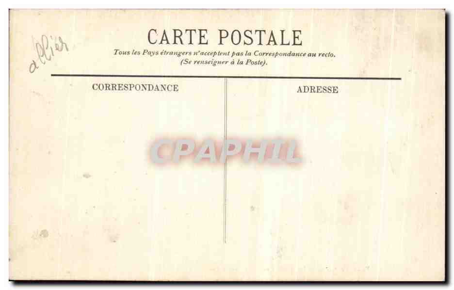CPA Vichy La Nouveau Parc Une Allee — Verso