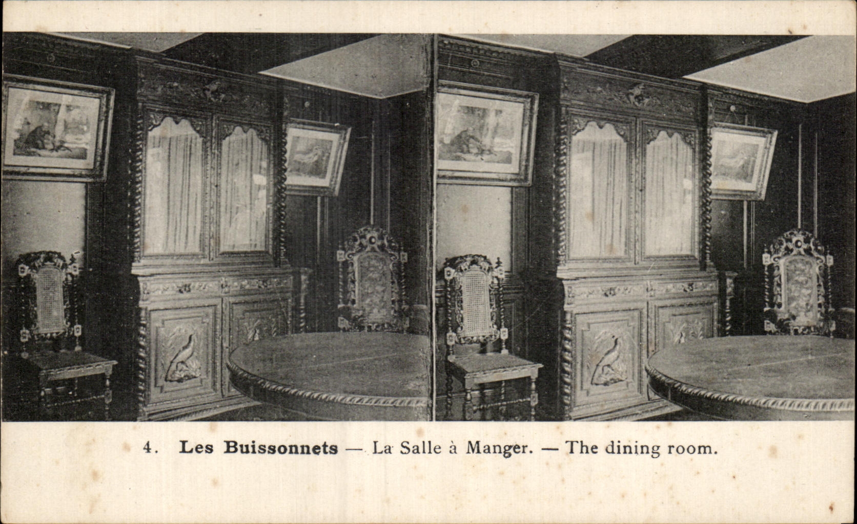 Les Buissonnets — La Salle à Manger — The dining room.