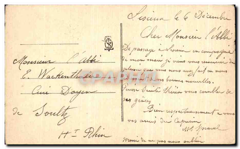 CPA Sainte Therese De L'Enfant Jesus Je veux passer mon ciel a faire du bien sur la terre Bernadette Lisieux — Rückseite