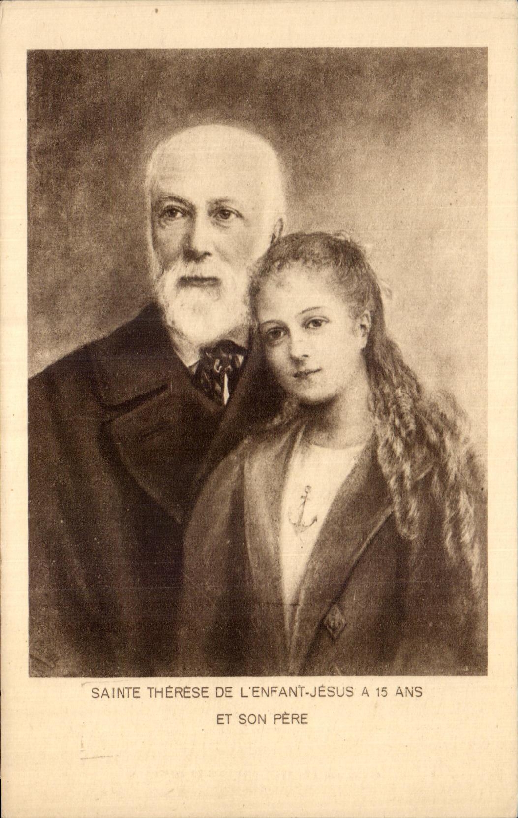 Sainte Thérèse de l'Enfant-Jésus et son père — à 15 ans — éditeur Derock