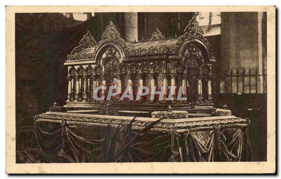 CPA Petite Chasse de Vermeil offerte par le Bresil et destinee a porter en procession le sreliques de Sainte 