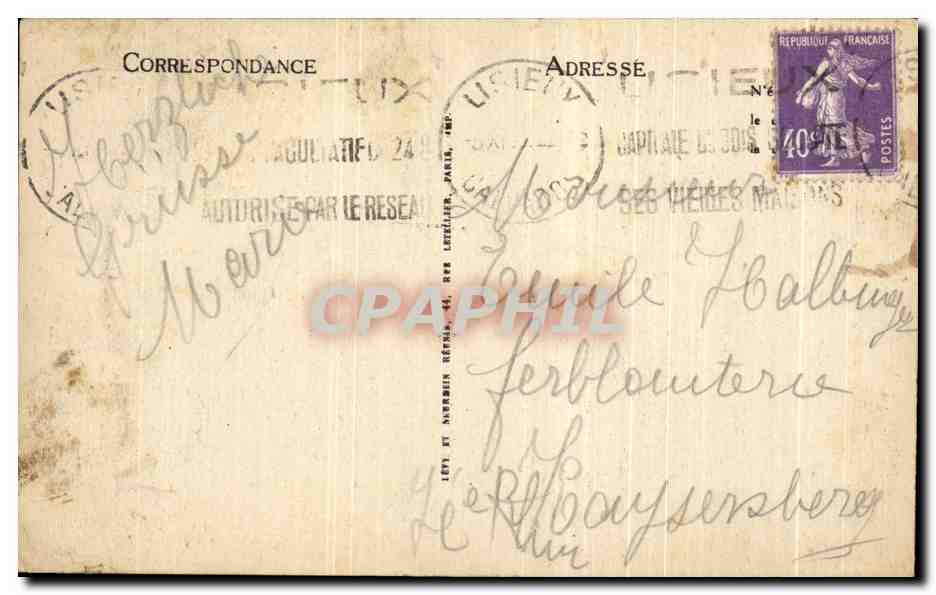 CPA Lisieux L'Eglise Saint Jacques — Verso