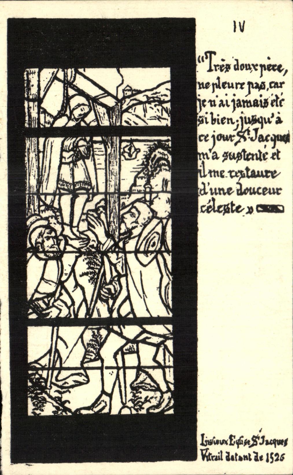 CPA Lisieux Eglise Saint Jacques Vitrail datant de 1525