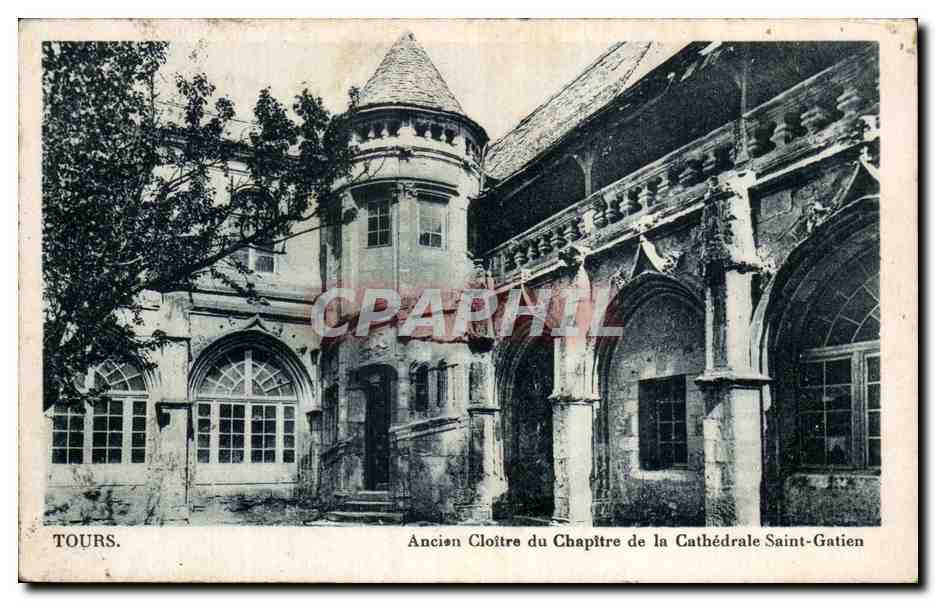 CPA Tours Ancion Cloitre Du chapitre De La Cathedrale Saint Gatien