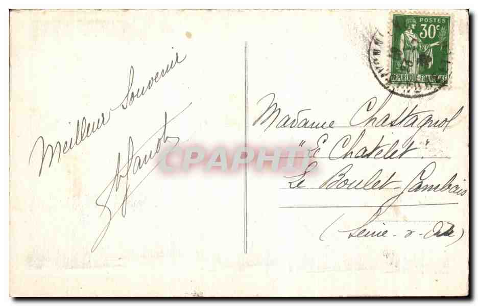 CPA Tours Ancion Cloitre Du chapitre De La Cathedrale Saint Gatien — Rückseite