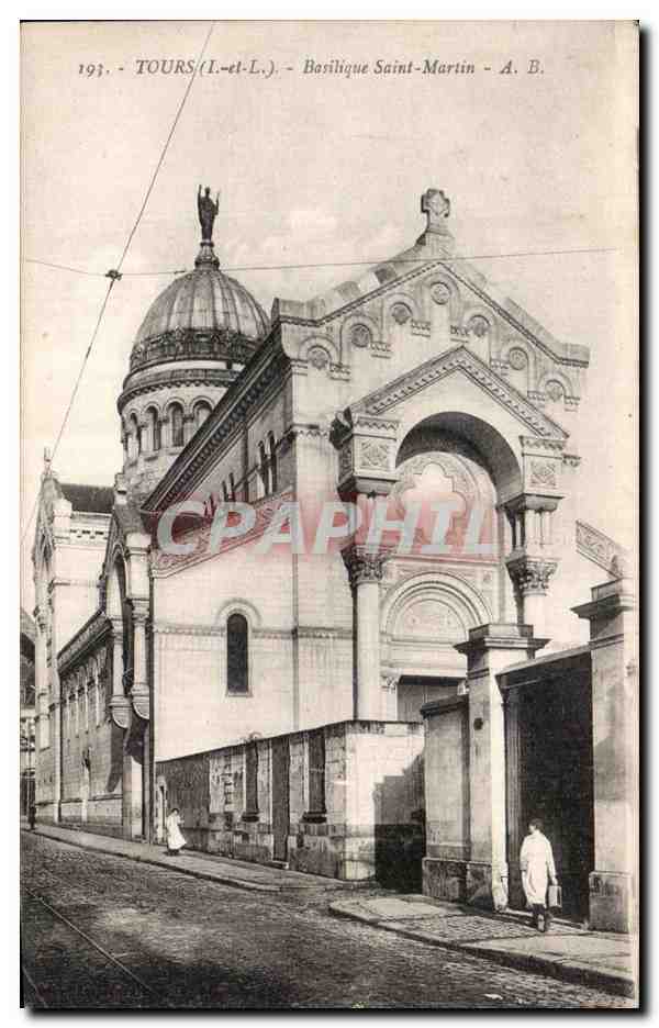 CPA Tours Basilique Saint Maritn