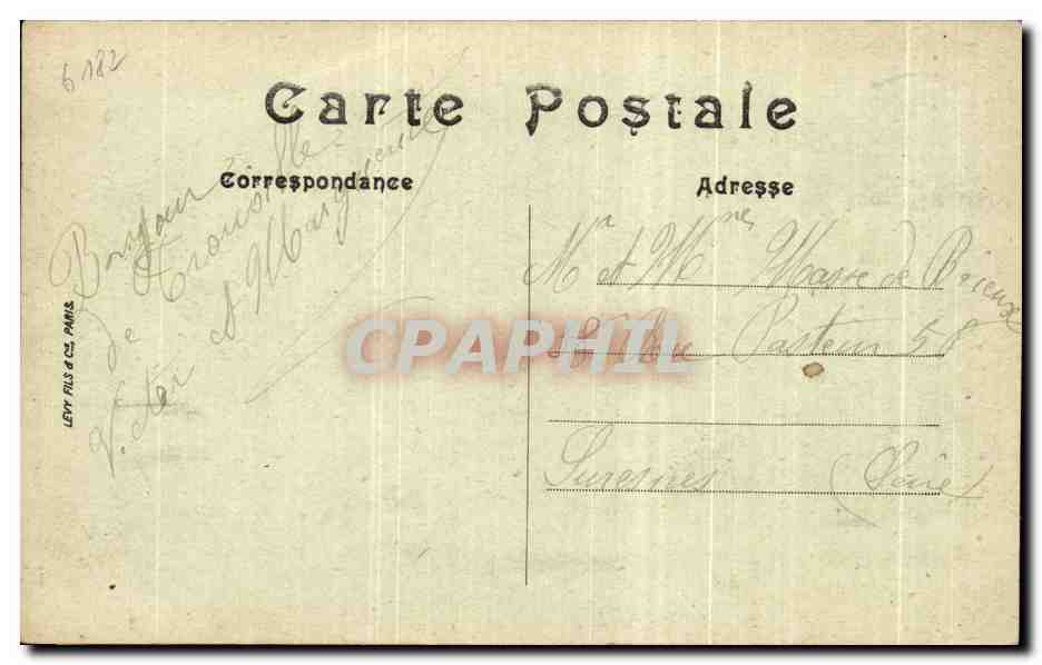 CPA Trouville Quai De Joinville — Verso