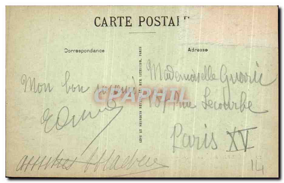 Trouville — La Plage — LL. — Éditeur LL. n°29 — Verso