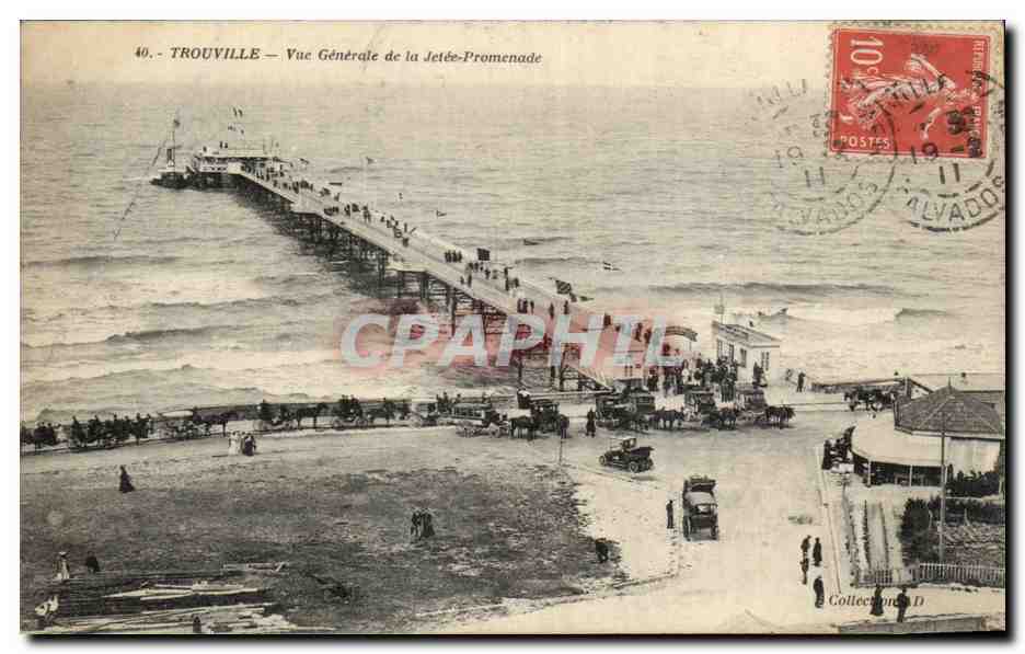 TROUVILLE — Vue Générale de la Jetée-Promenade — Éditeur non visible, n° de série 40