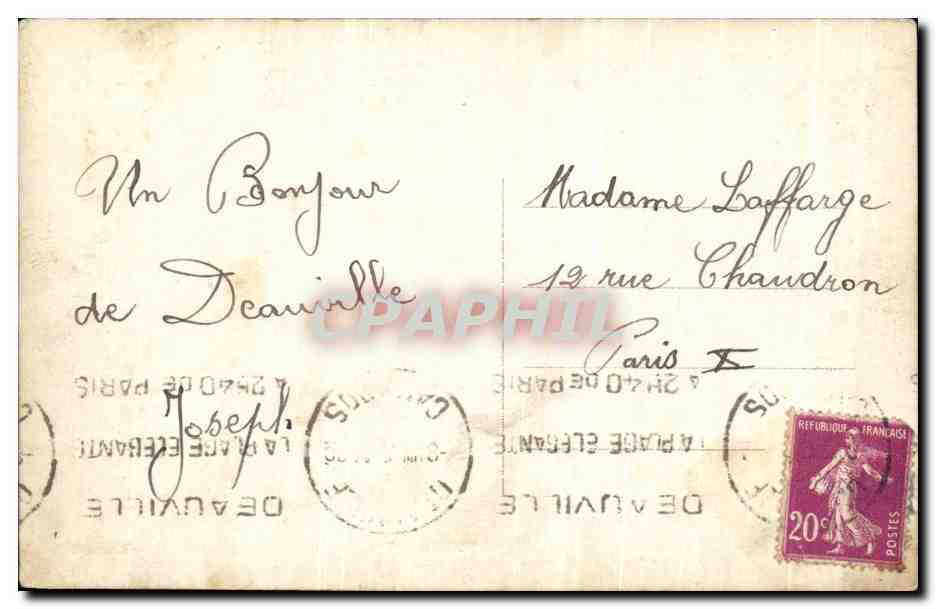 Trouville - La Reine des Plages - Graphtel, n°117 — Verso
