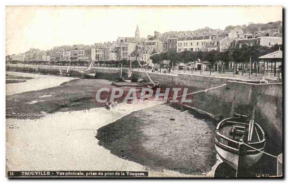 Trouville - Vue générale, prise du pont de la Touques — éditeur LV.802