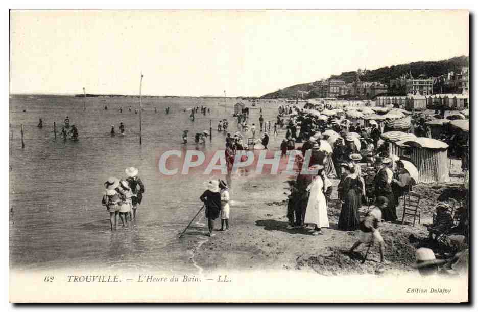 Trouville — L'Heure du Bain — Édition Delafoy, n°62