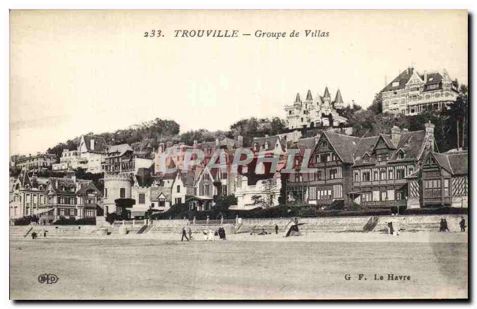 Trouville — Groupe de Villas — G. F. Le Havre