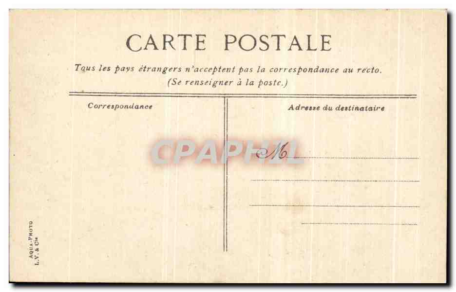 Trouville — Le bac à marée basse — L.V. & Cie, n°15 — Verso