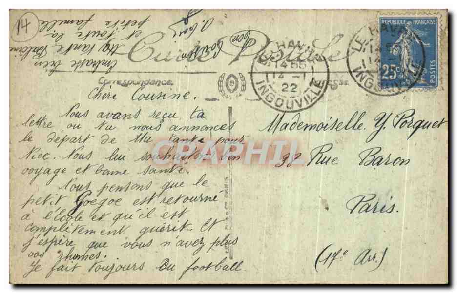 CPA Troucolle La Plage Et La Rue De Paris Topsy — Verso