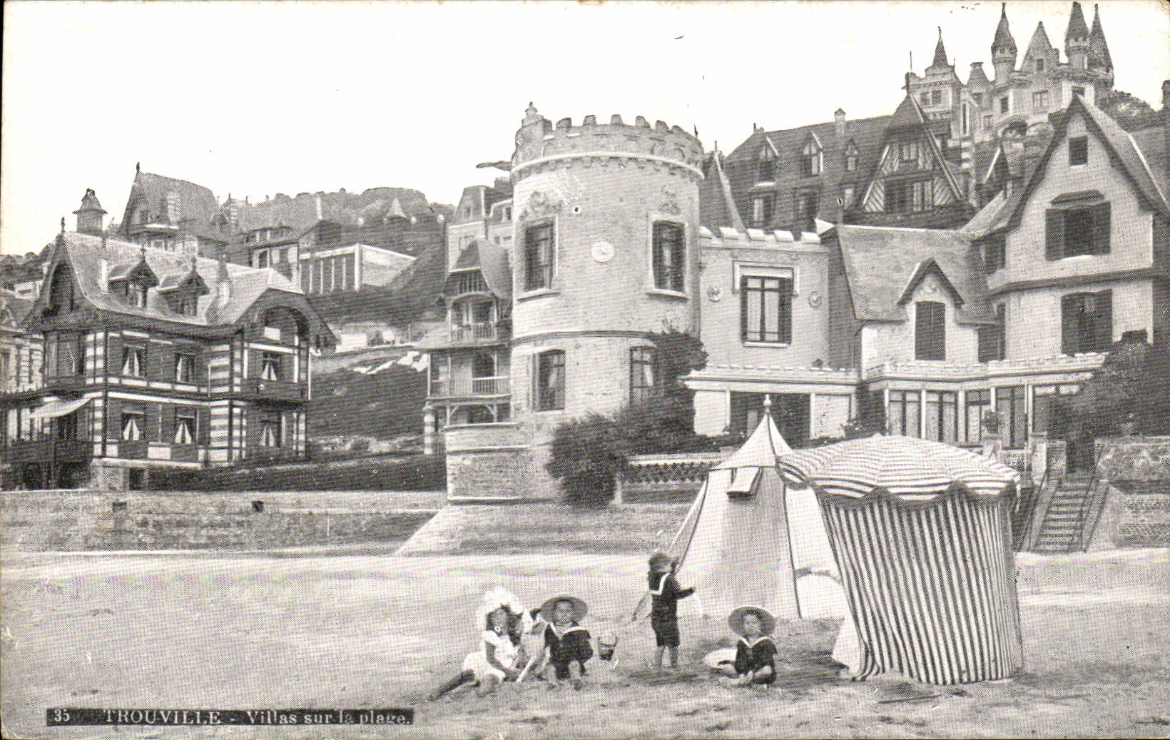 Trouville - Villas sur la plage — éditeur 'L'Écho de la Côte' n°35