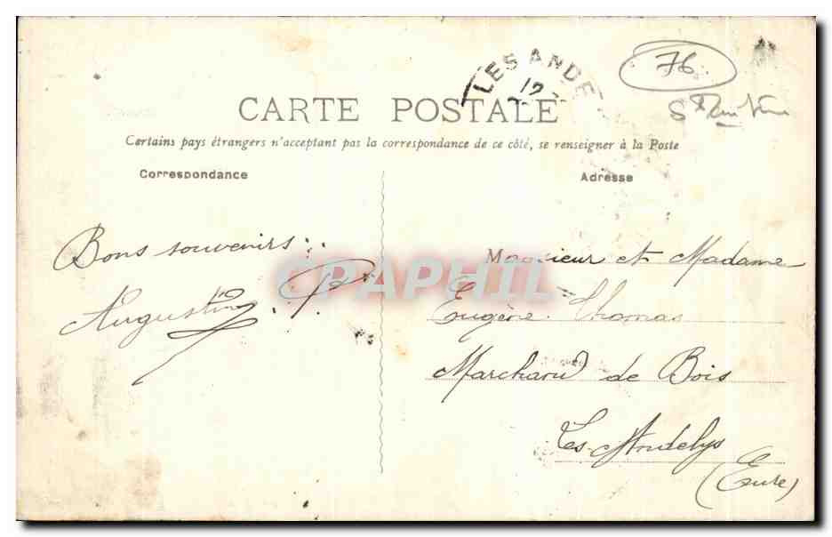 CPA Trouville Vue Generale — Rückseite