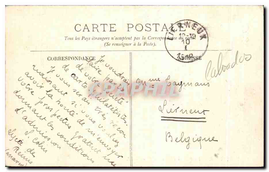 TROUVILLE — La Plage à l'Heure du Bain — éditée par la Société des Cartes Postales de Trouville — Rückseite