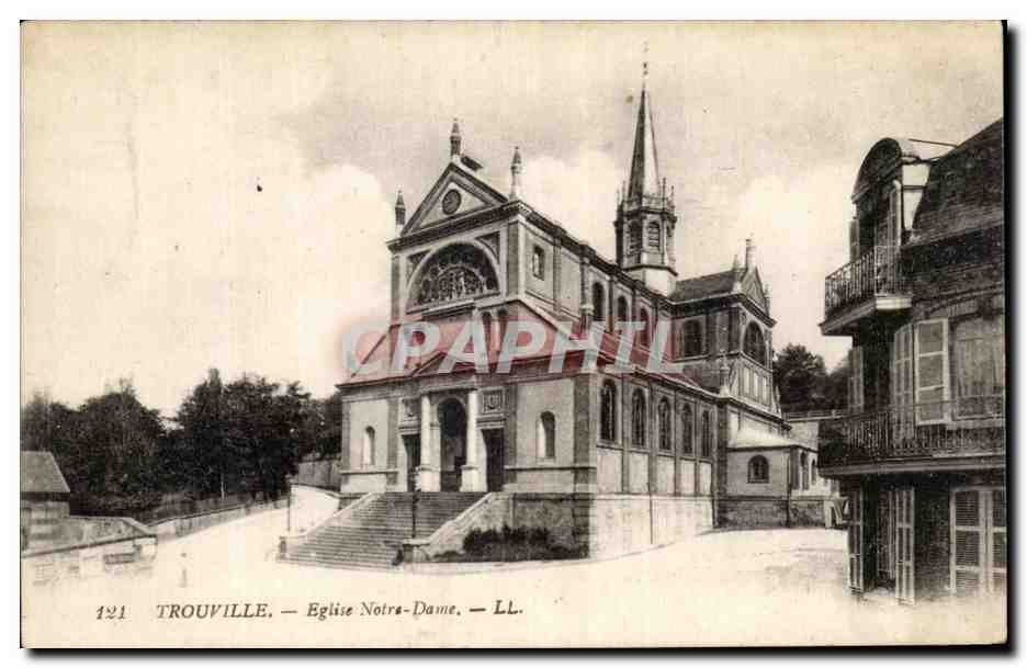 CPA Trouville Eglise Notre Dame
