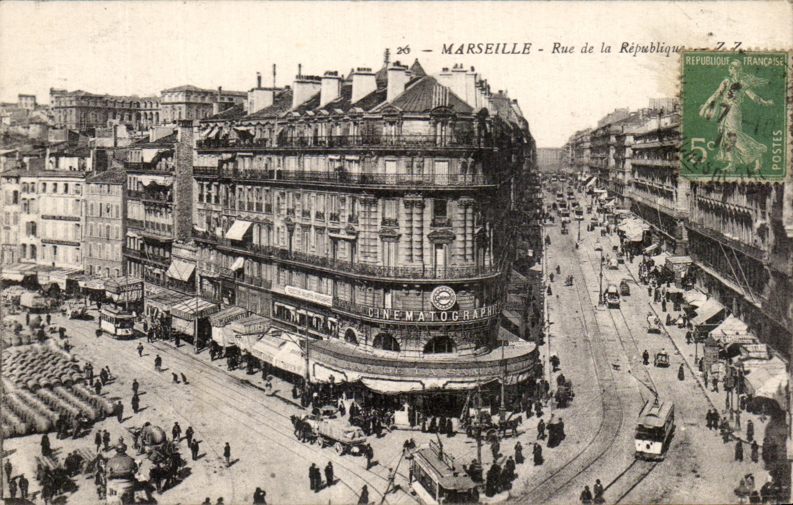 CPA Marseille Rue De La Republique