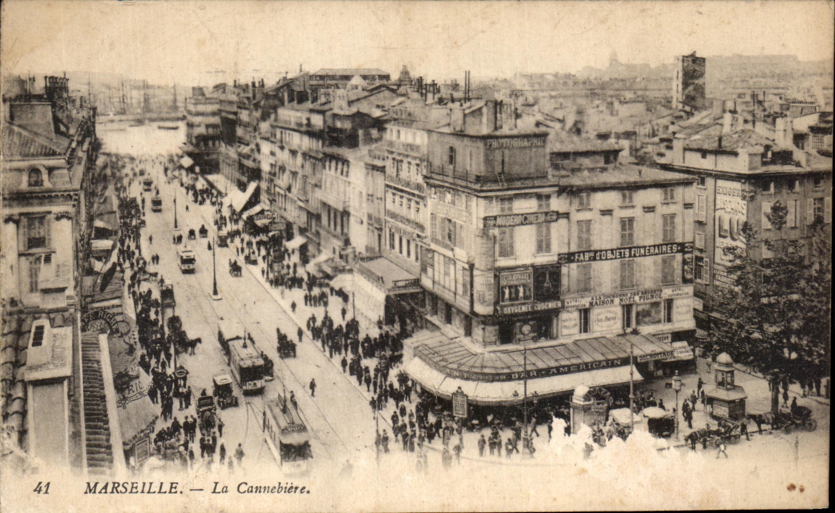 CPA Marseille La Cannebiere