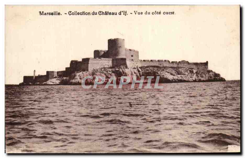 CPA Marsellie Collection du Chateau d'If Vue du Cote Ouest
