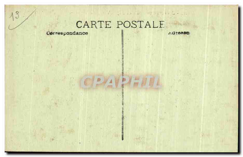 CPA Marsellie Collection du Chateau d'If Vue du Cote Ouest — Rückseite