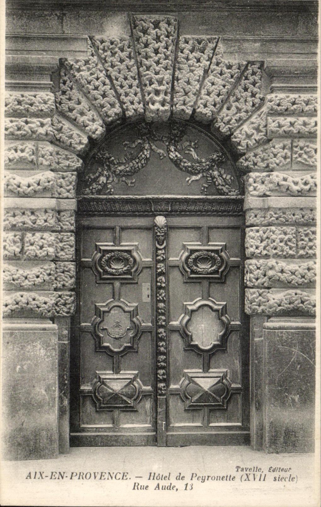 CPA Aix En Provence Hotel de Peyronette Rue Aude