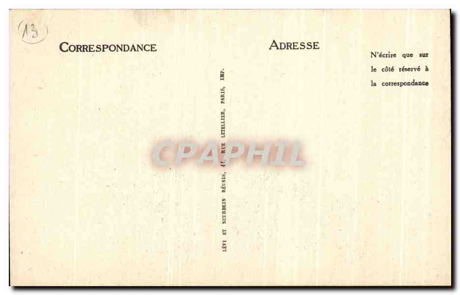 CPA Aix En Provence Hotel de Peyronette Rue Aude — Rückseite
