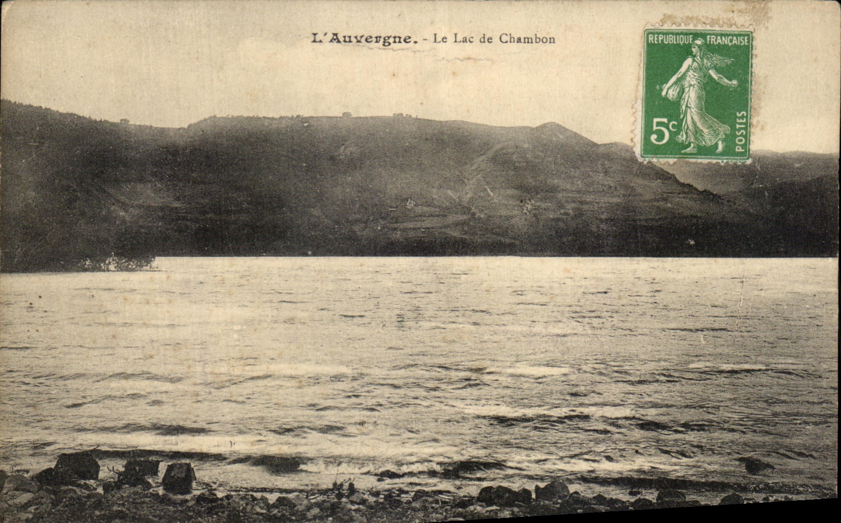 L'Auvergne - Le Lac de Chambon — éditeur non visible, n° de série non lisible