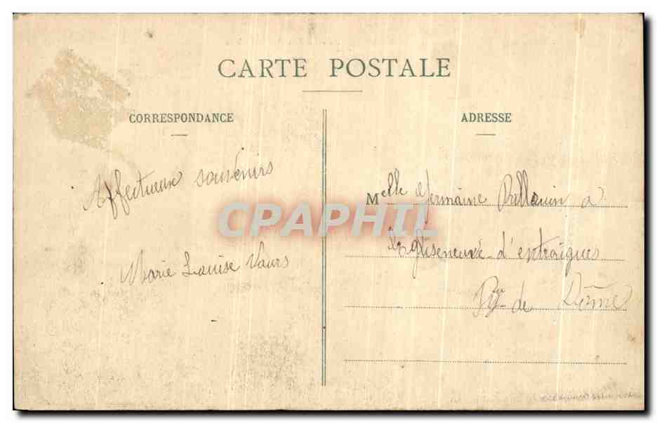 L'Auvergne - Le Lac de Chambon — éditeur non visible, n° de série non lisible — Reverso