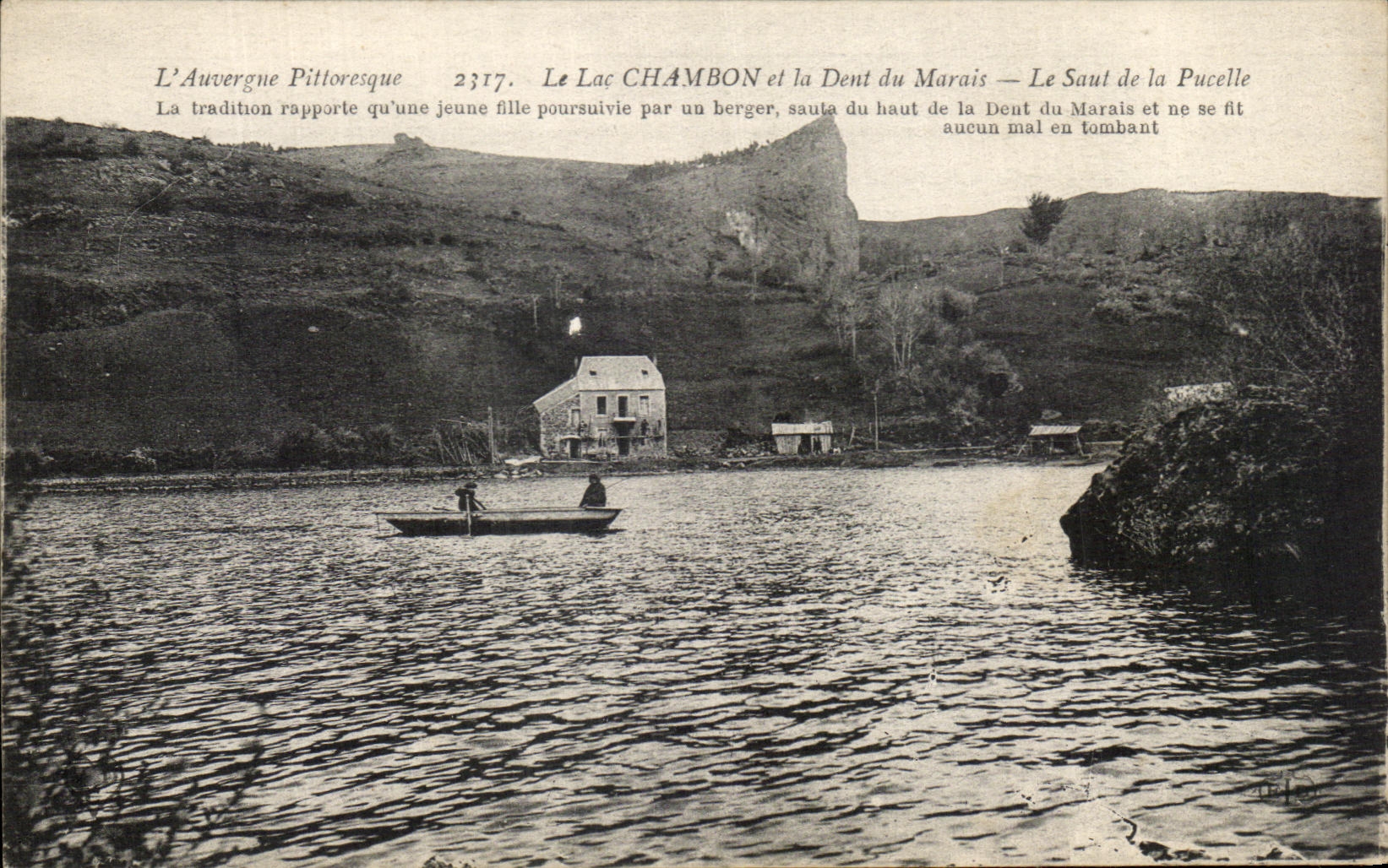 Le Lac CHAMBON et la Dent du Marais — Le Saut de la Pucelle — L'Auvergne Pittoresque 2317