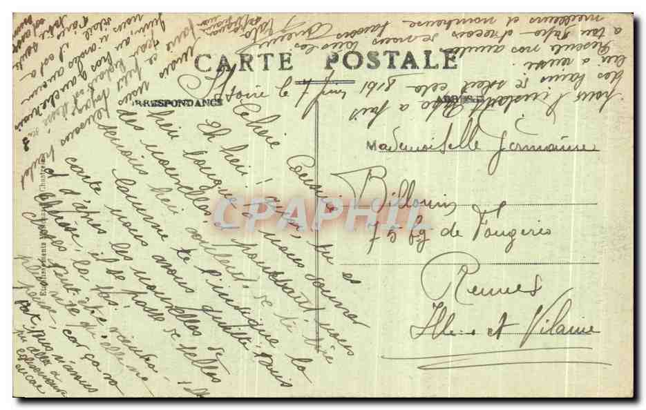 CPA Nos sites d'Auvergne Clermont Ferrand Place des Dalins un jour de revue Defile de l'artillerie Militaria  — Rückseite