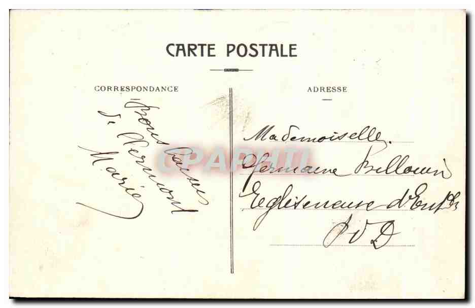 CPA L'Auvergne Pittoresque Clermont Ferrand vue generale et usines Bergougnan — Rückseite