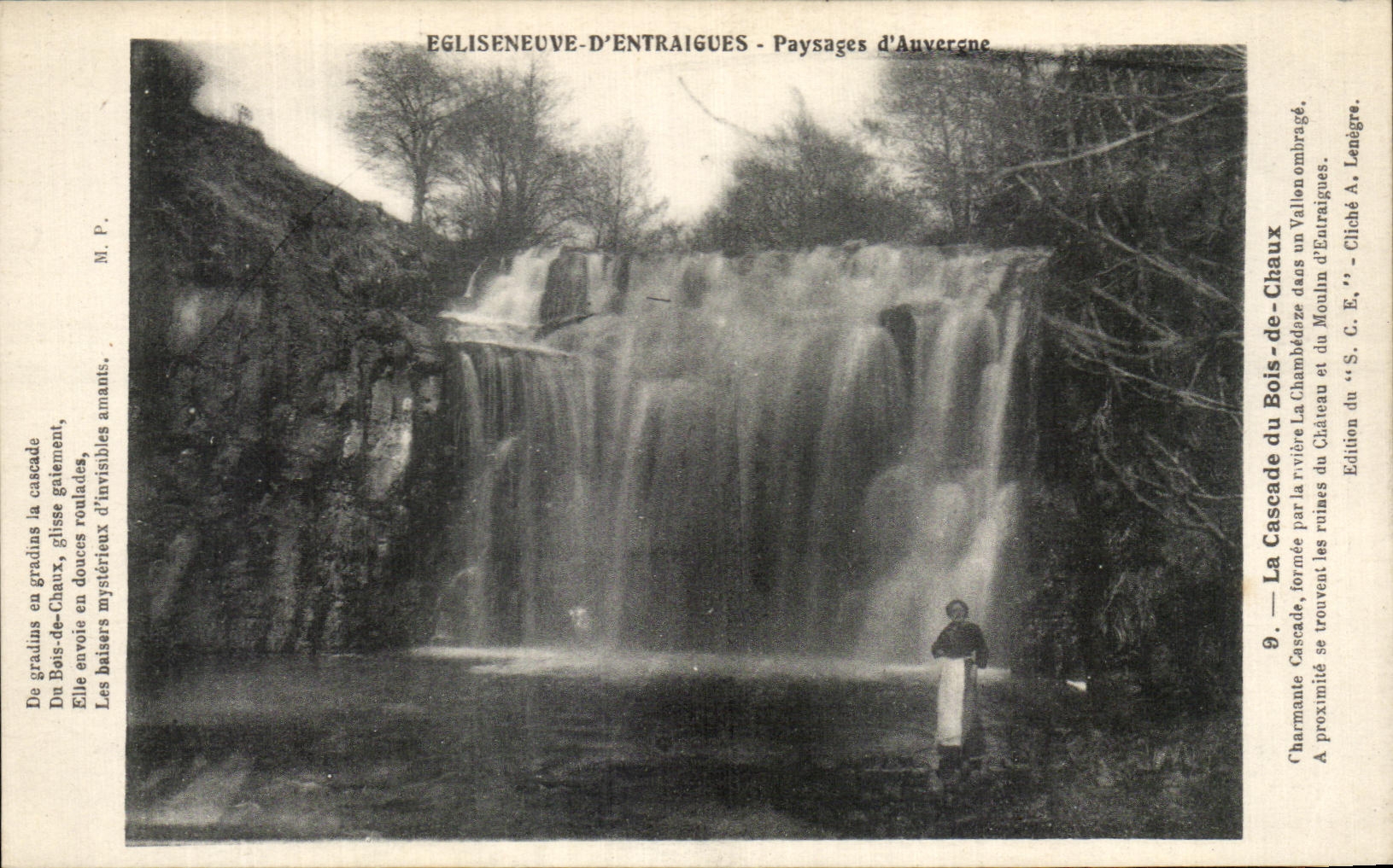 CPA Egliseneuve D'Entraigues Paysages d'Auvergne La cascade du bois de Chaux 