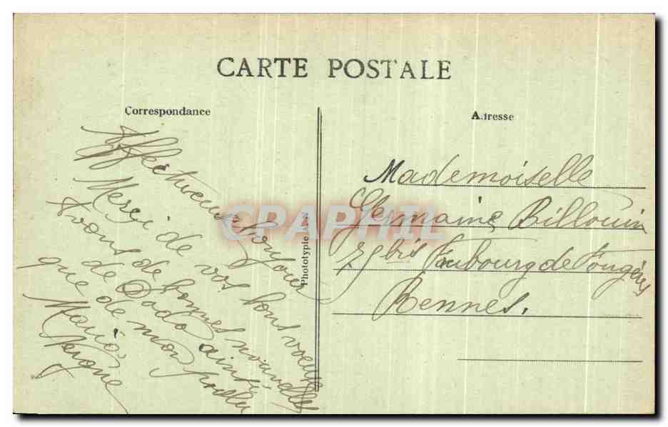 CPA Egliseneuve D'Entraigues Paysages d'Auvergne La cascade du bois de Chaux  — Verso