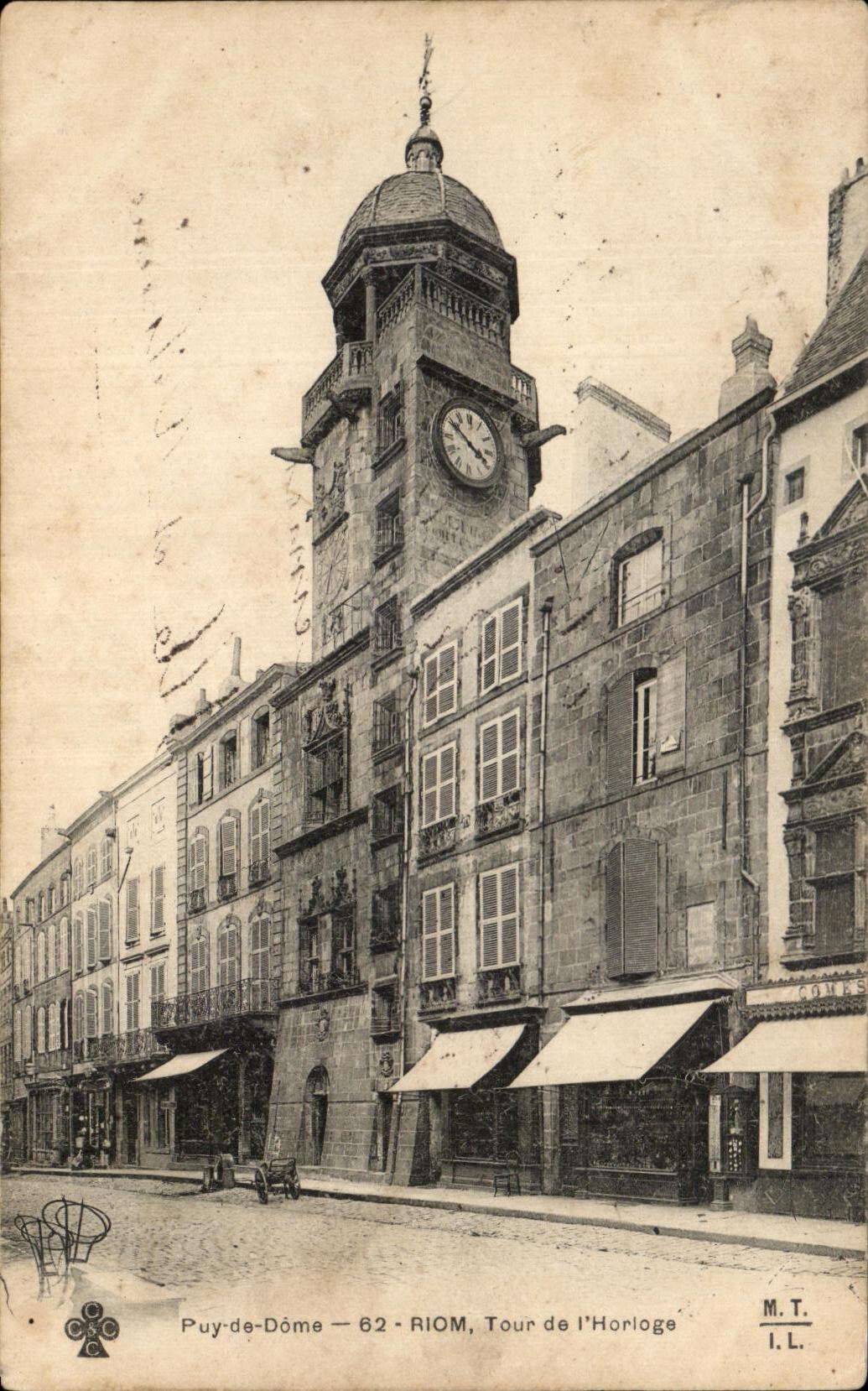 Puy-de-Dôme — 62 — RIOM, Tour de l'Horloge — M.T. I.L.
