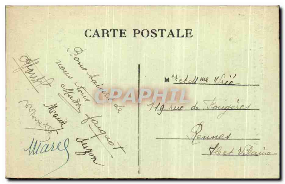 CPA Egliseneuve d'Entraigues Vallee et Cascade du bois de Chaux — Verso