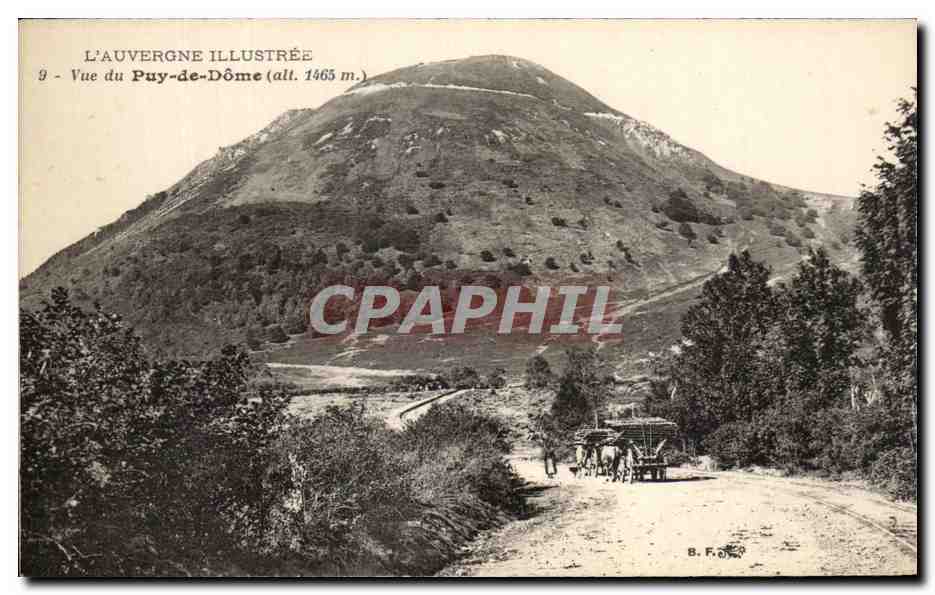 Vue du Puy-de-Dôme (all. 1465 m.) — L'Auvergne Illustrée, n°9 — B. F. (photographe)
