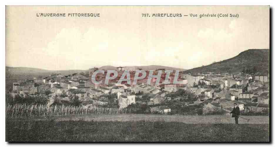 Mirefleurs — Vue générale (Côté Sud) — L'Auvergne Pittoresque, n° 797