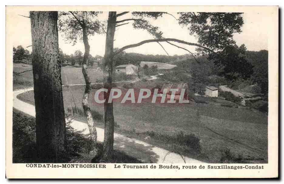 CONDAT-les-MONTBOISSIER — Le Tournant de Boudes, route de Sauxiillanges-Condât