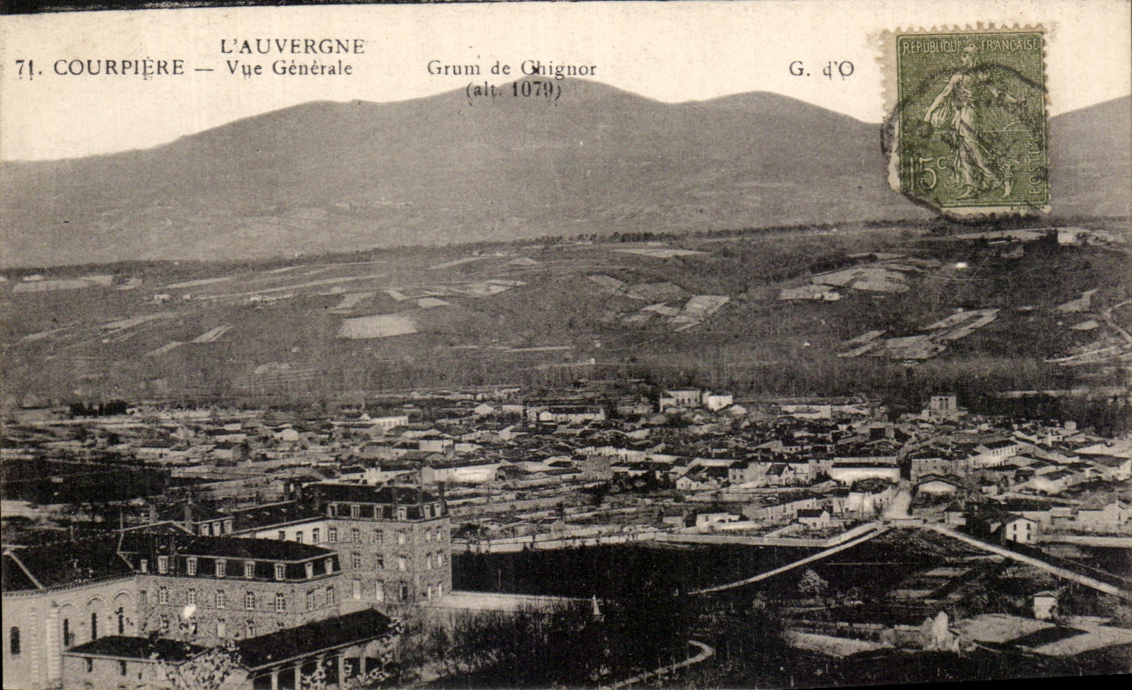 Courpière — Vue Générale — Grumi de Ghignor (alt. 1079) — G. d'O