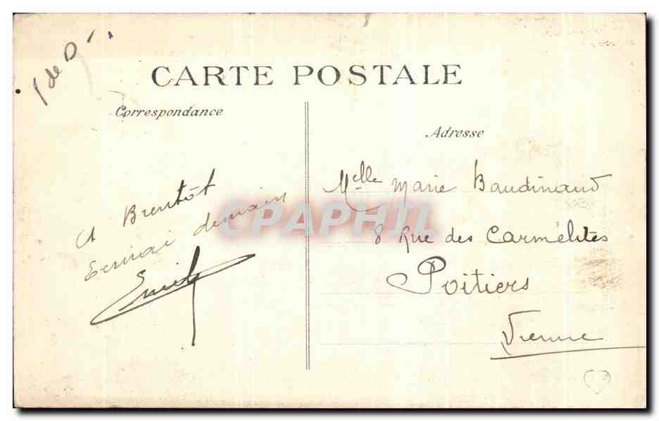 L'Auvergne pittoresque — Entrée de la vallée de Chaudefour — éditeur non visible, n° de série 2155 — Reverso