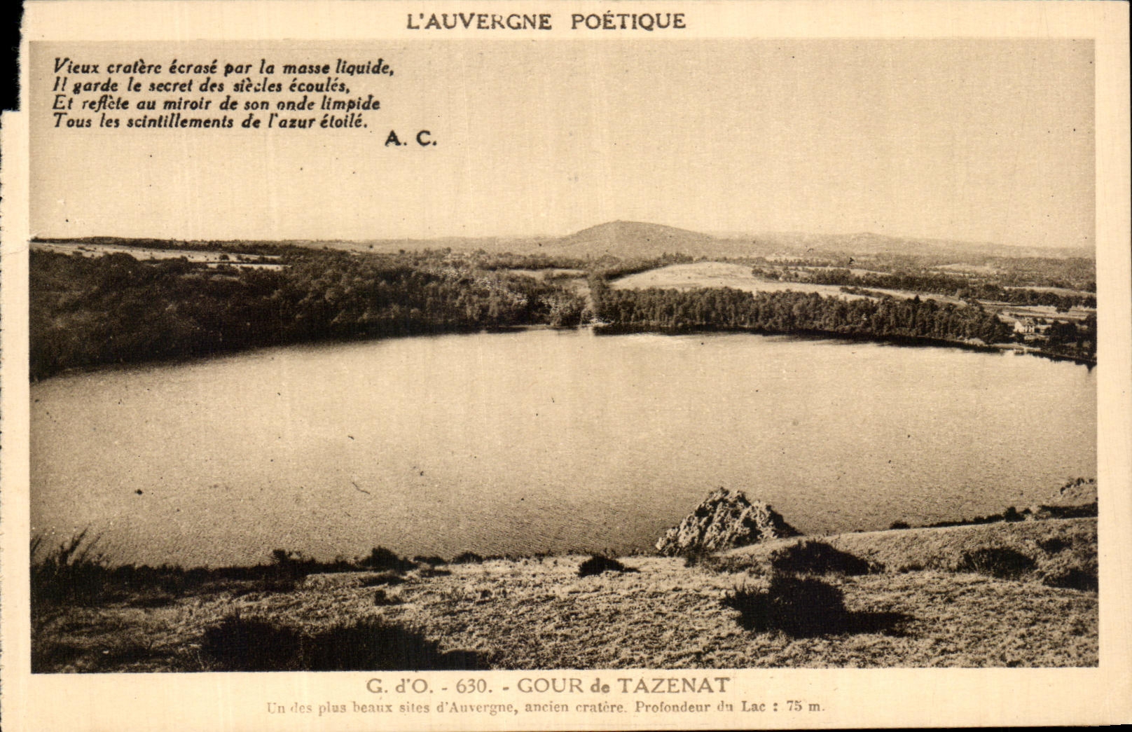 Gour de Tazenat — alter Krater — G. d'O. - 630