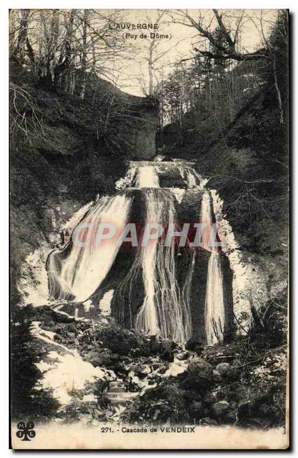 CPA L'Auvergne Cascade de Vendeix