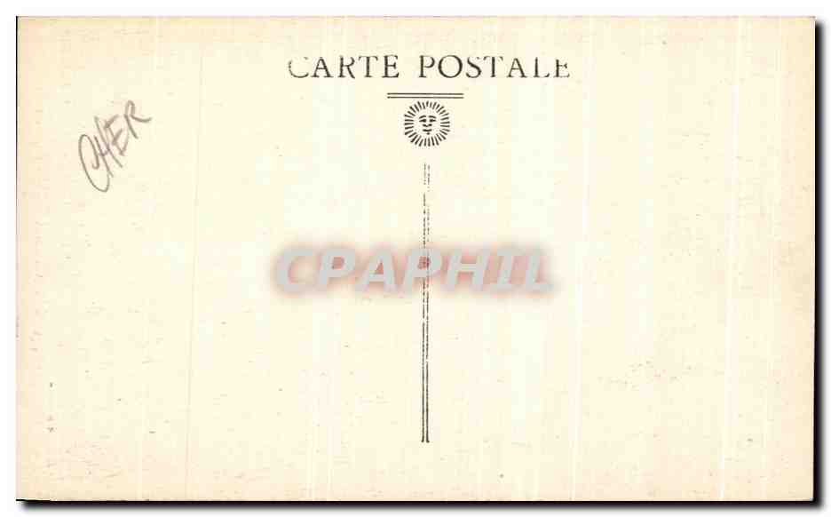 CPA Bourges Le Palais Jacques Coeur — Rückseite